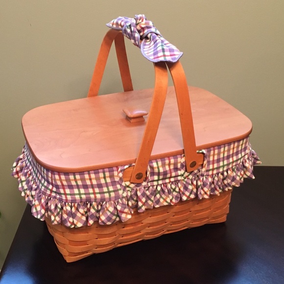 Longaberger Accents Longaberger Medium Market Basket Blueberry